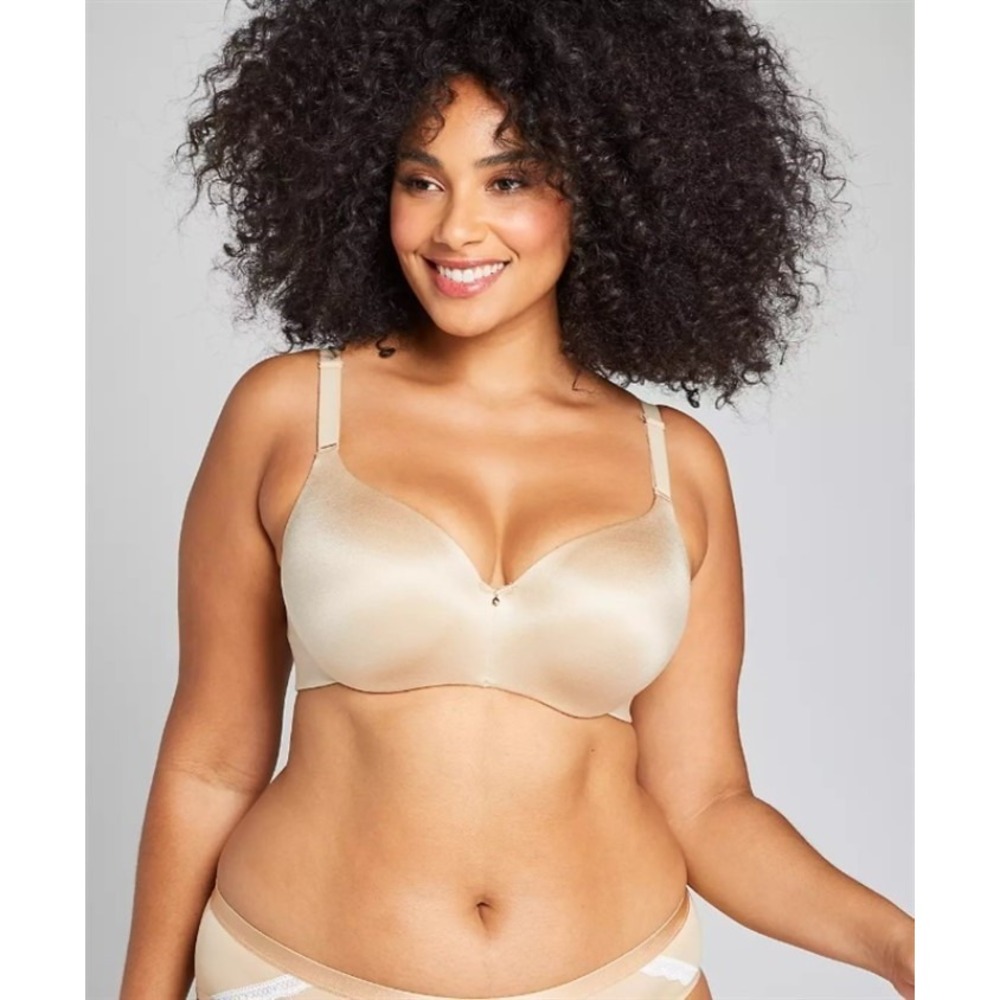 NWOTD Cacique 46DDD Invisible Backsmoother Lightly Lined Balconette Bra 121204